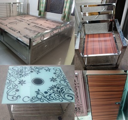 Steel furniture fabrication bed, chair, table