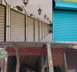 Iron shop rolling shutter fabrication